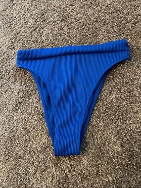 Hollister Ribbed Royal Blue Bikini Bottom